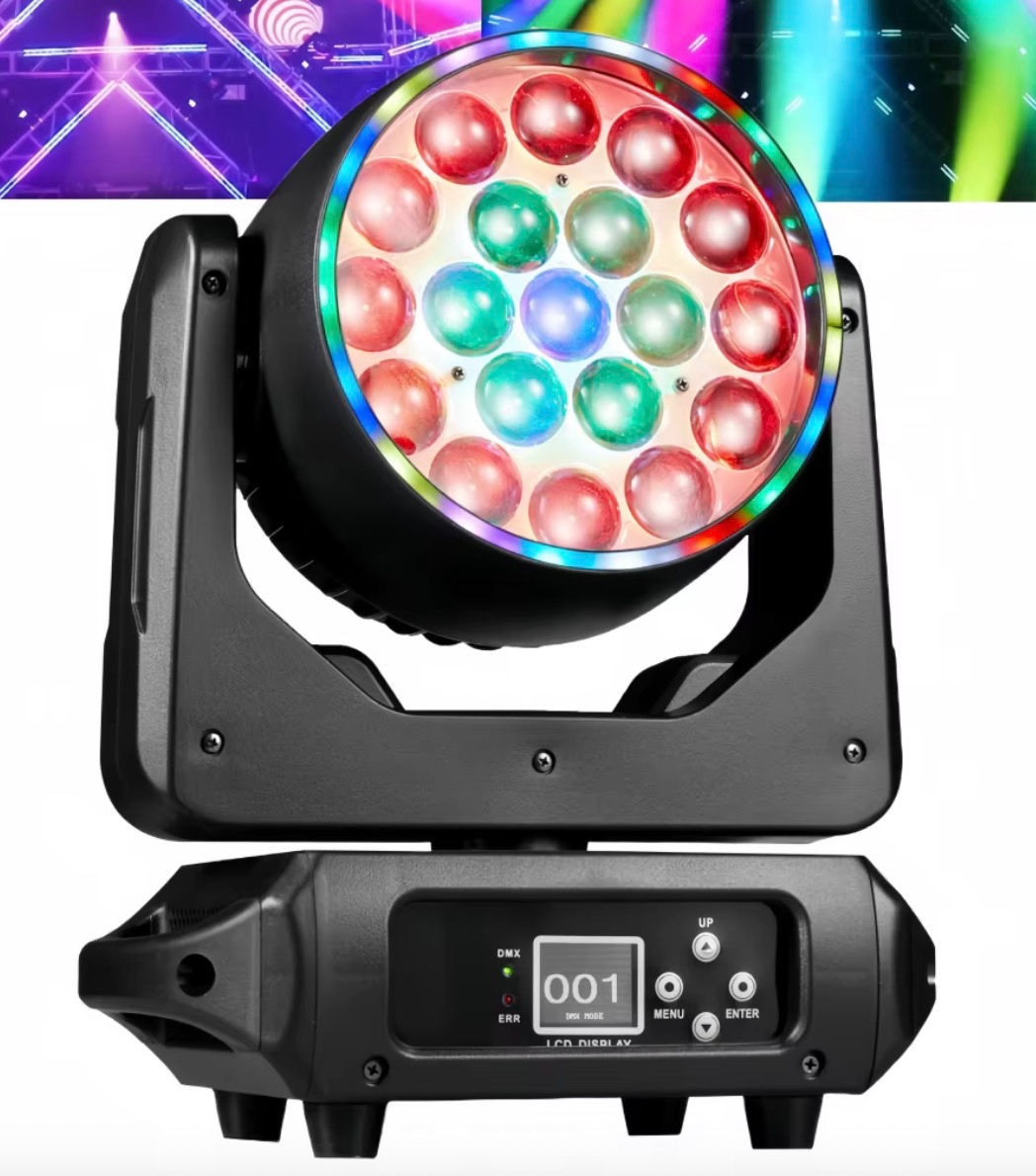 4x LED rotacne hlavy Zoom Wash - 3