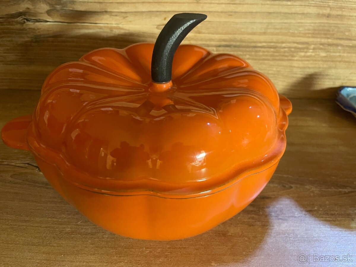 Liatinový hrniec v tvare tekvice - 3