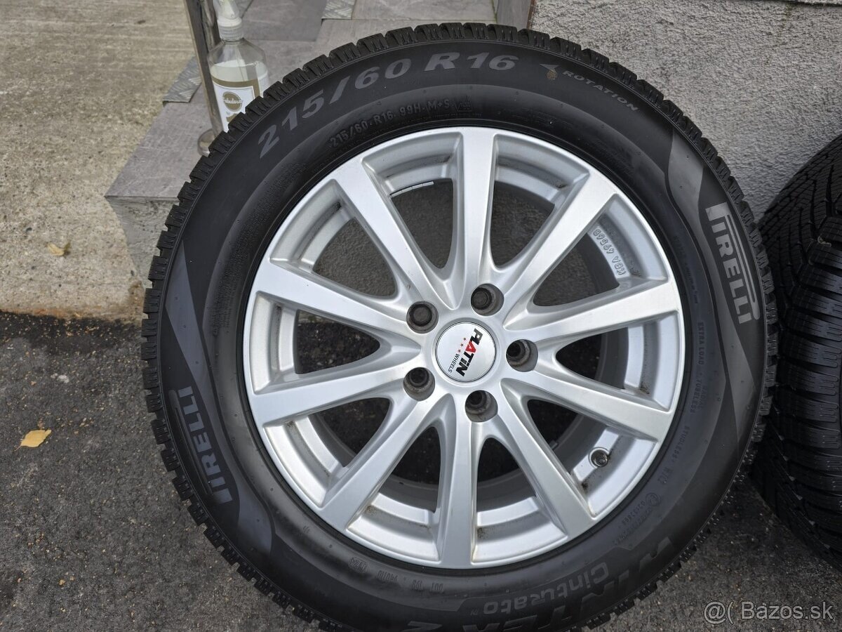 zanovne zimne kolesa 5x112 r16 6,5j et46 skoda octavia,super - 3