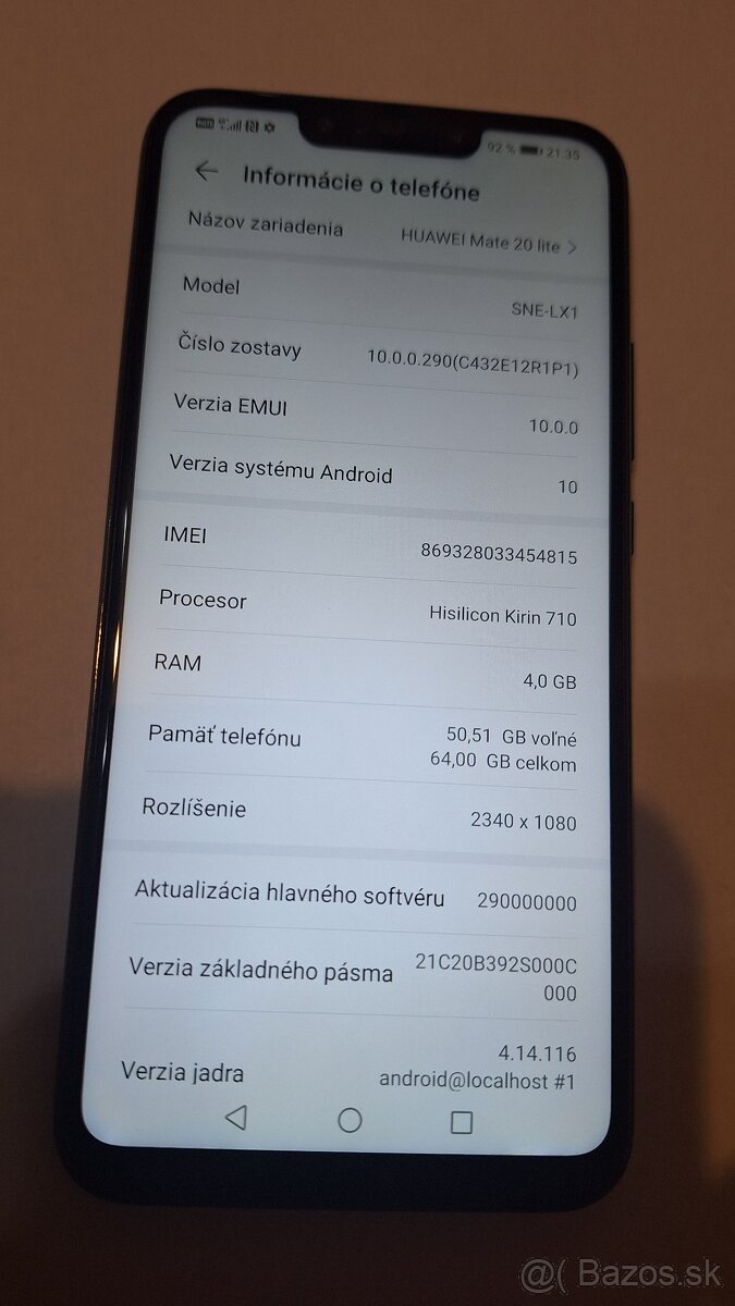 Huawei mate 20 lite 4GB/64GB android 10 - 3
