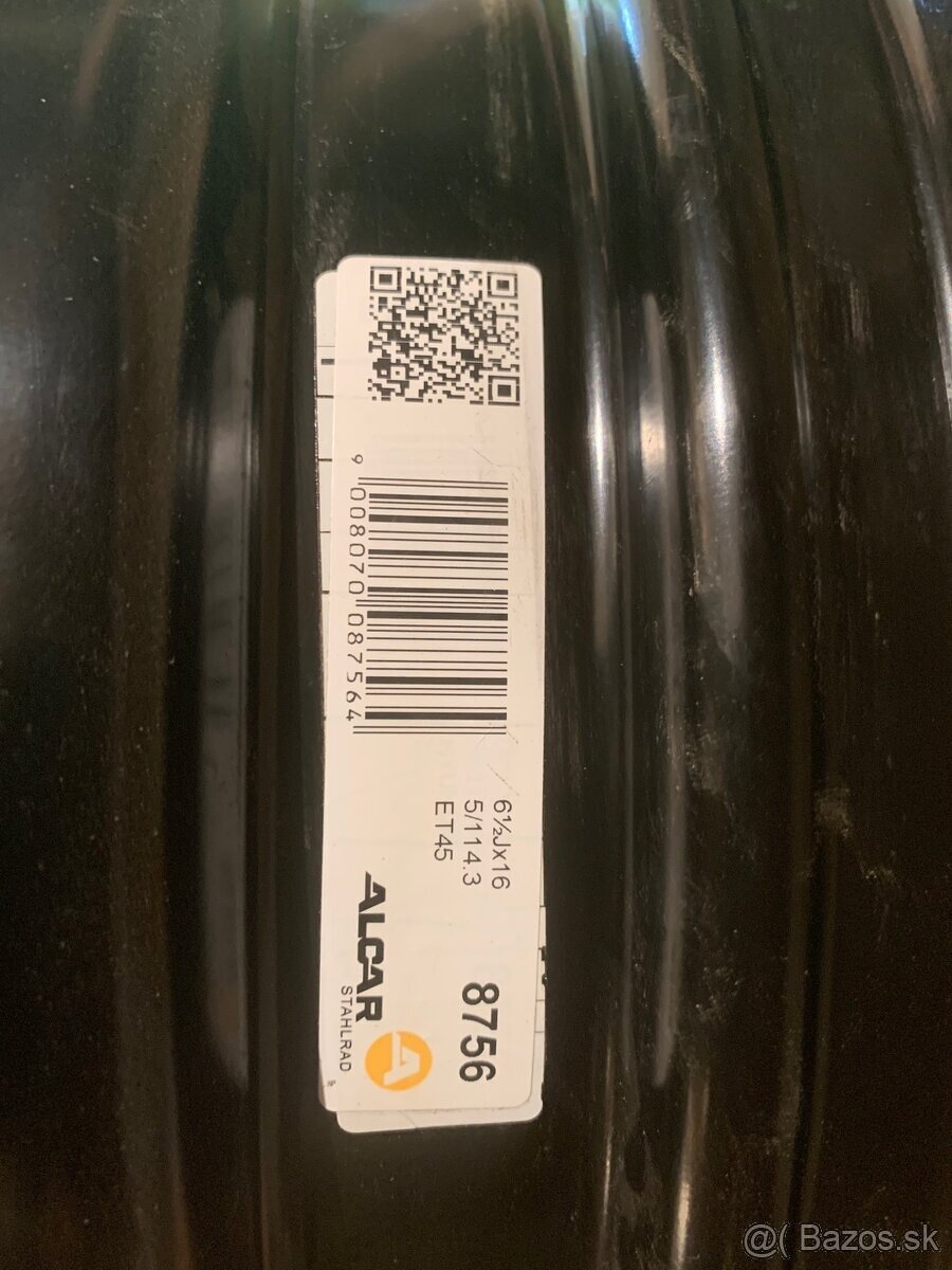 Disky 6,5 x16 ET45 - 3