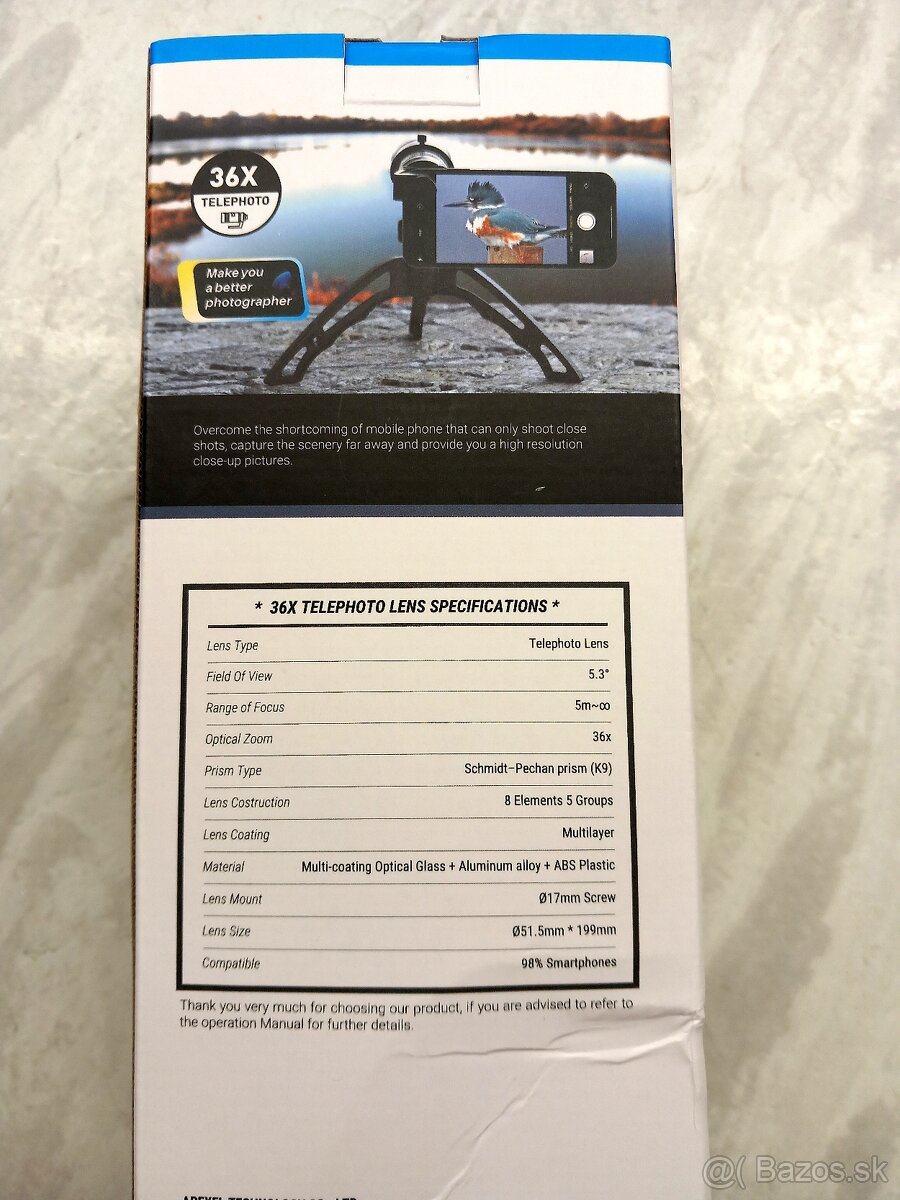 Smartphone 36 x Telephoto. - 3