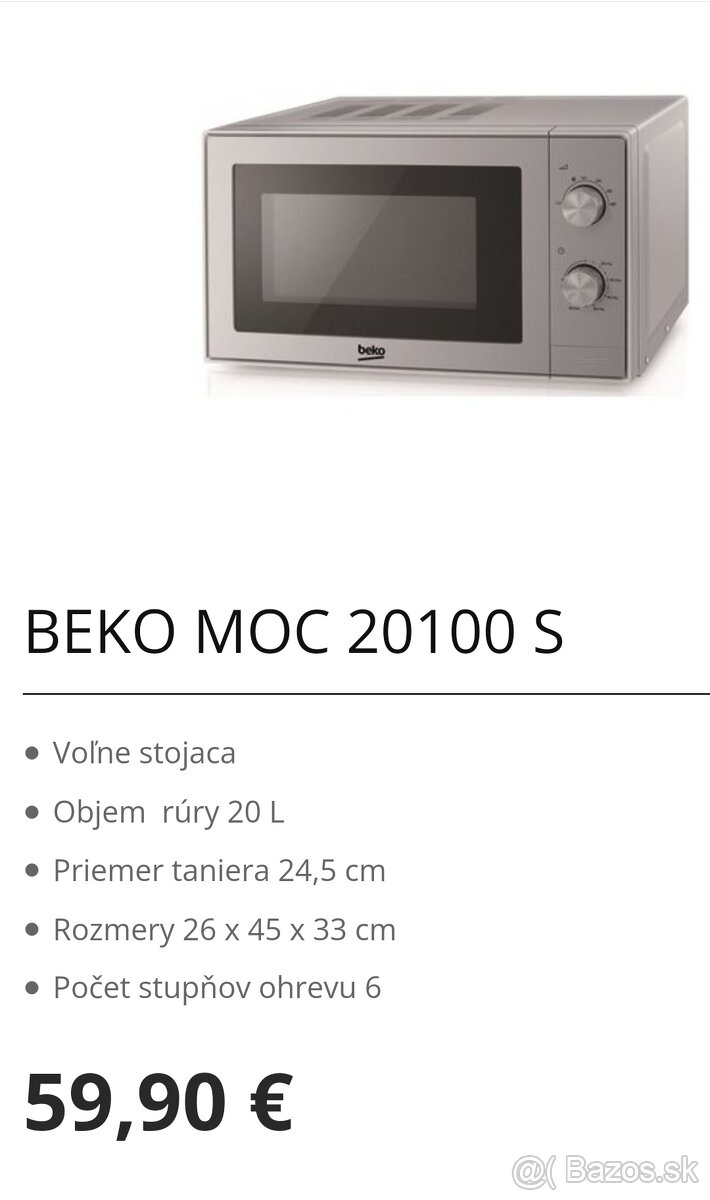 Mikrovlnná rúra Beko - 3