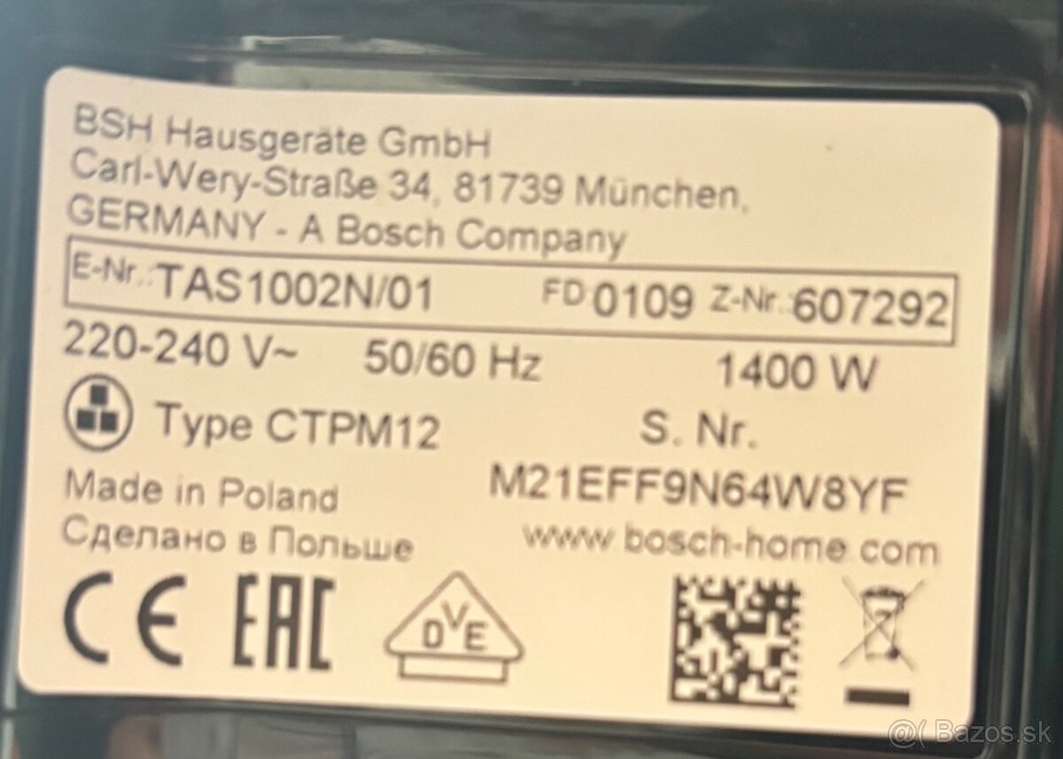 Kávovarkapsulový Bosch Tassimo - 3