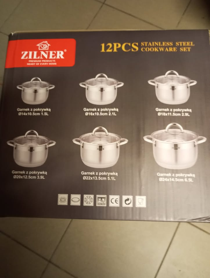 12 dielna sada hrncov Zilner , indukcia -nové - 3