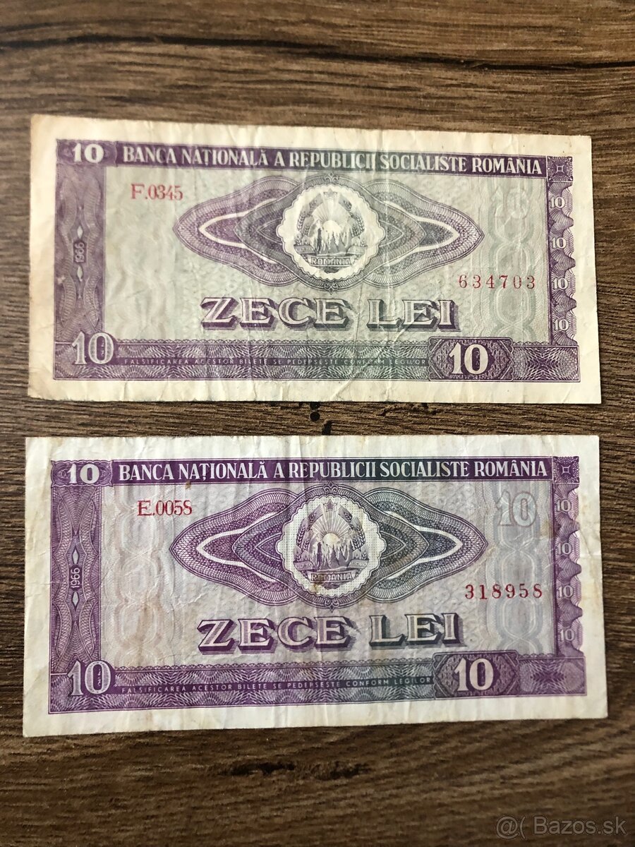 Bankovky RUMUNSKO/SLOVINSKO - 3
