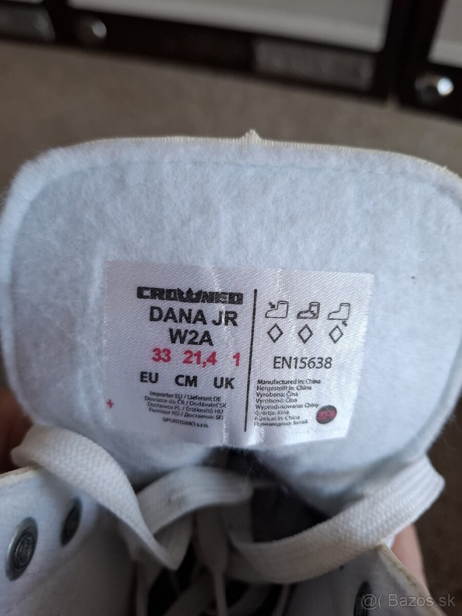 Dievčenské korčule zn. Crowned, veľ. 33 - 3