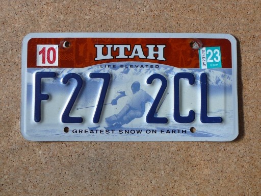 USA SPZ, 4x Utah originál... - 3