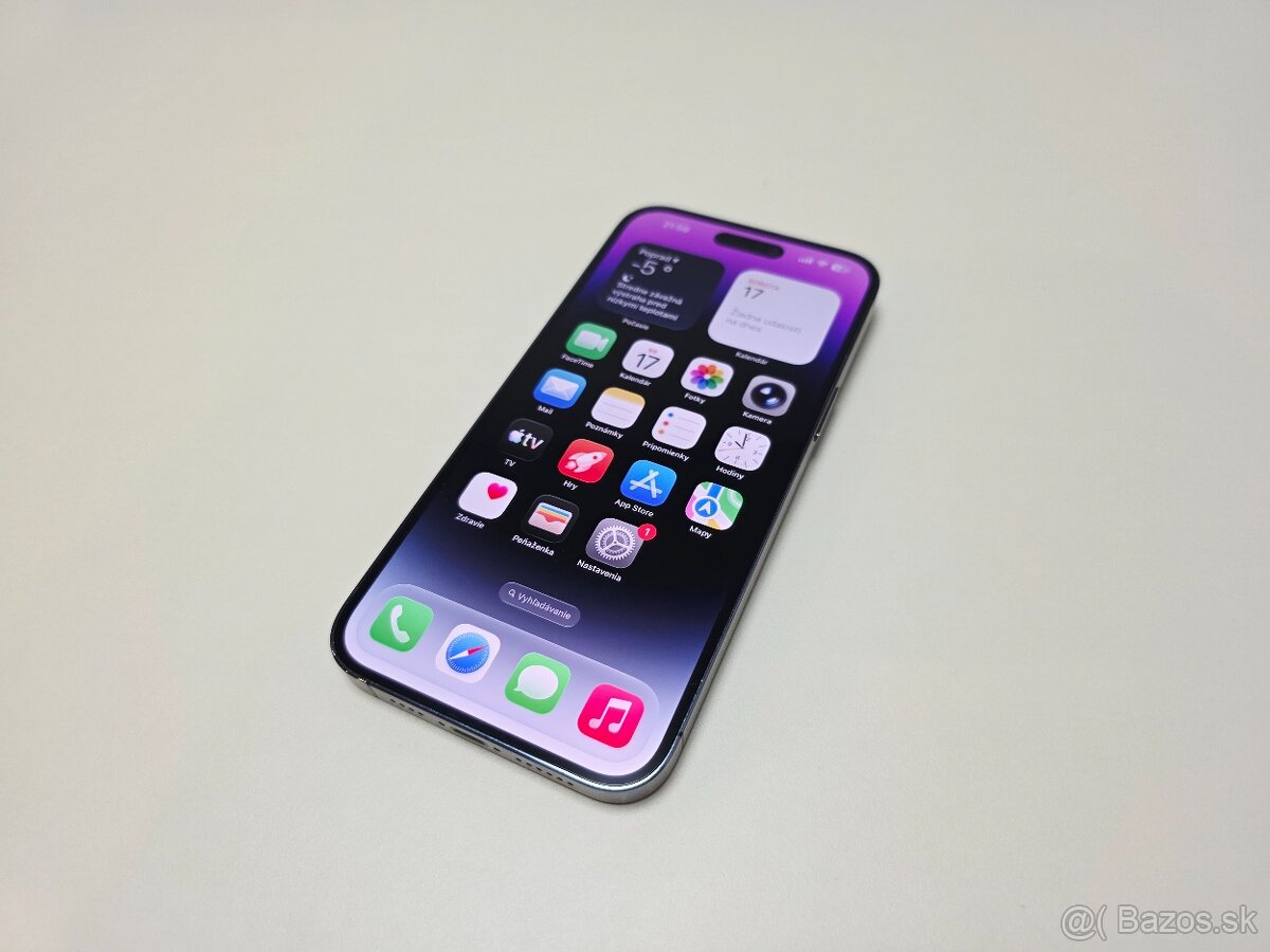 APPLE IPHONE 14 PRO MAX 128GB DEEP PURLPE,BATERKA 100% - 3