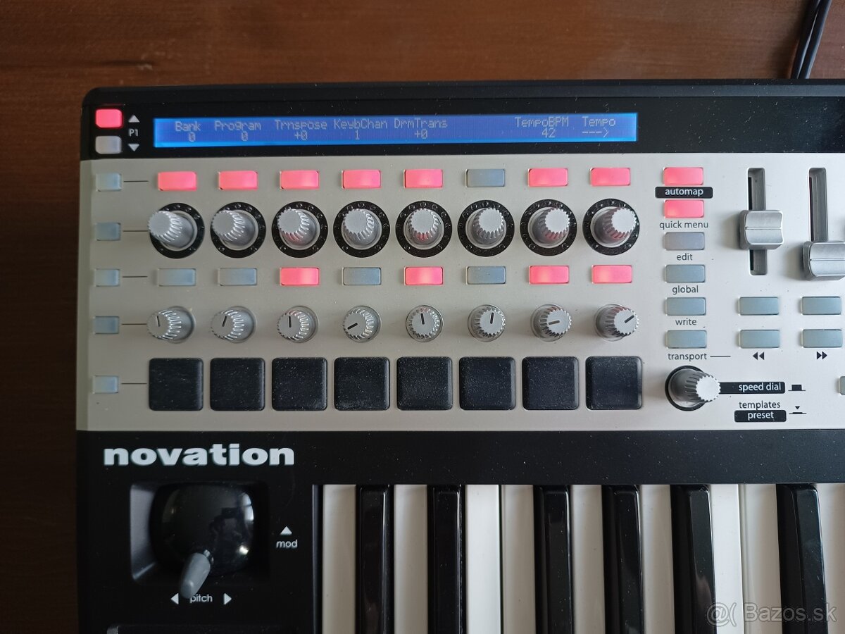 usb / mini keyboard NOVATION REMOTE 25 SL MKII + kufrik - 3