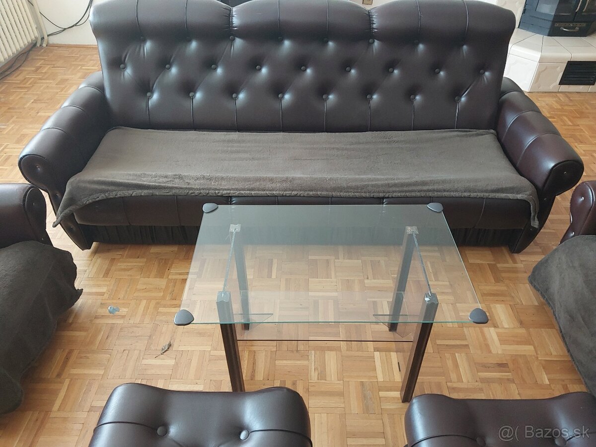 Predám gauč, 2ks kresla, 2ks taburetka, AJ DOVEZIEM - 3