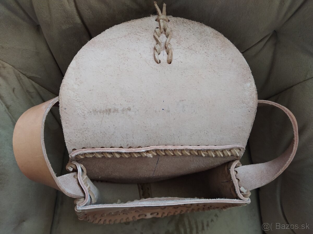 NOVÁ kožená originálna hand made kabelka (osobný odber) - 3