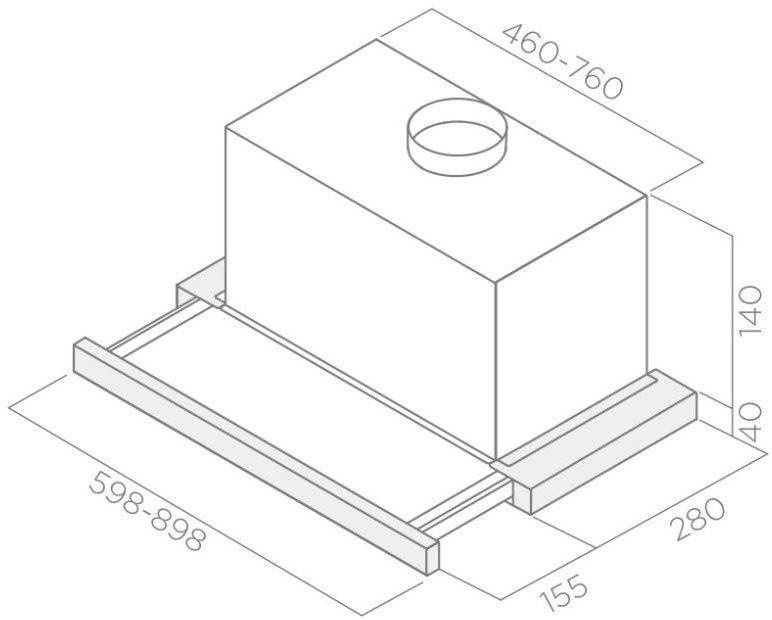 Odsavac Elite 14 Lux/BL Elica - 3