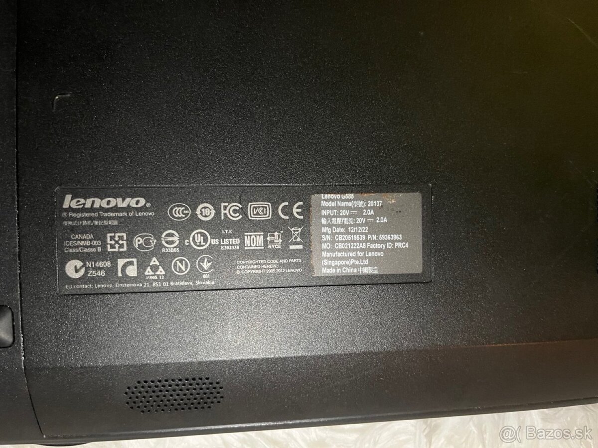 Notebook Lenovo G585 – 8GB RAM – Rýchly SSD disk - 3