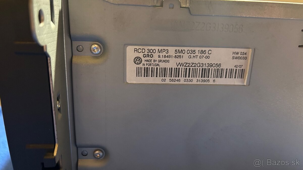 Autoradio Vw rcd 300 mp3 - 3