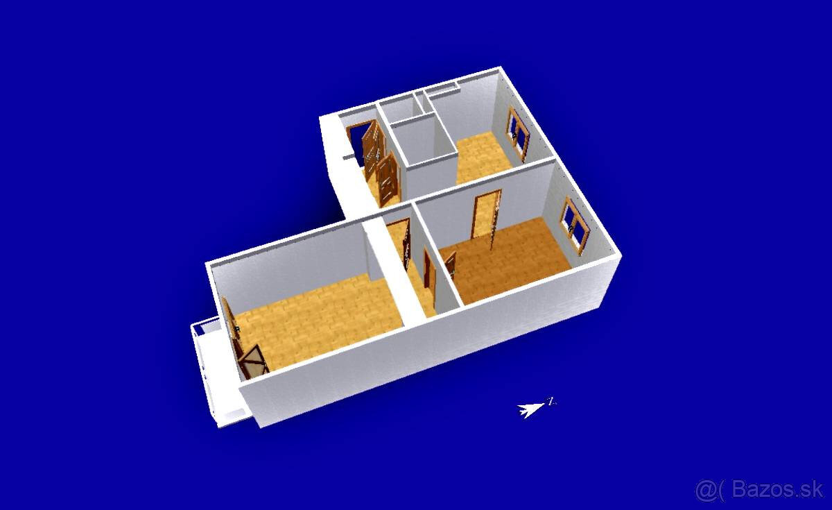 2-izbový byt s balkónom – Humenné - 3