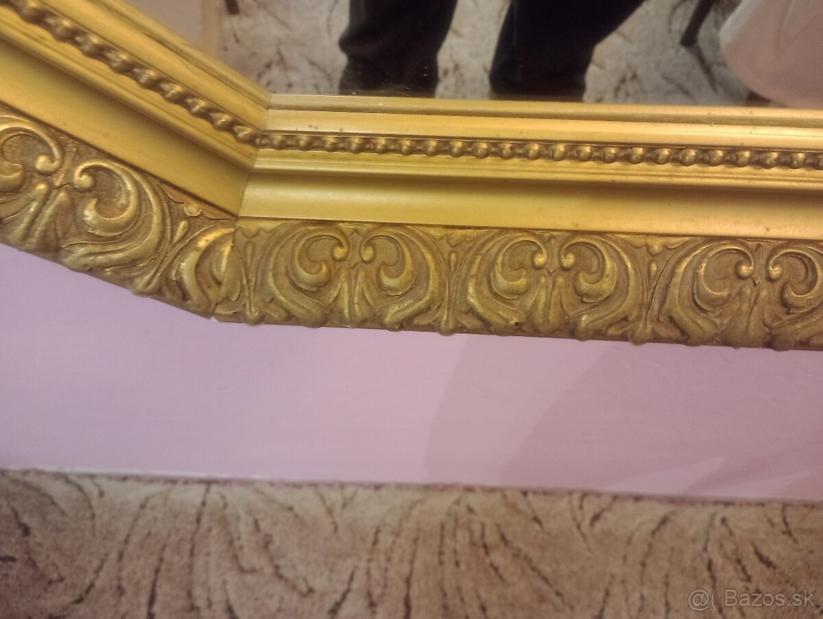 Zrkadlo, obrazy s rámami starožitné barok - 3