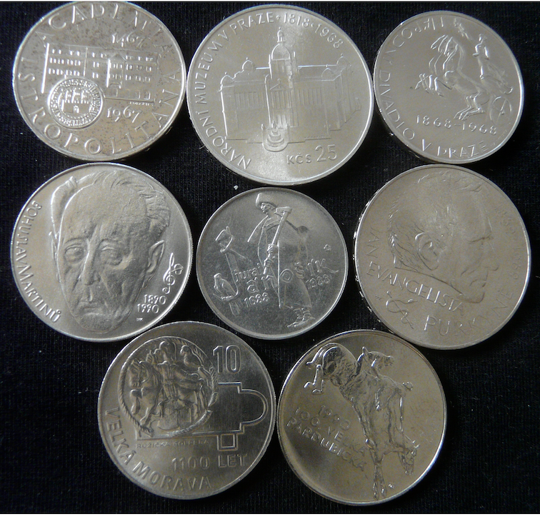 Československé pamätné strieborné mince - 3
