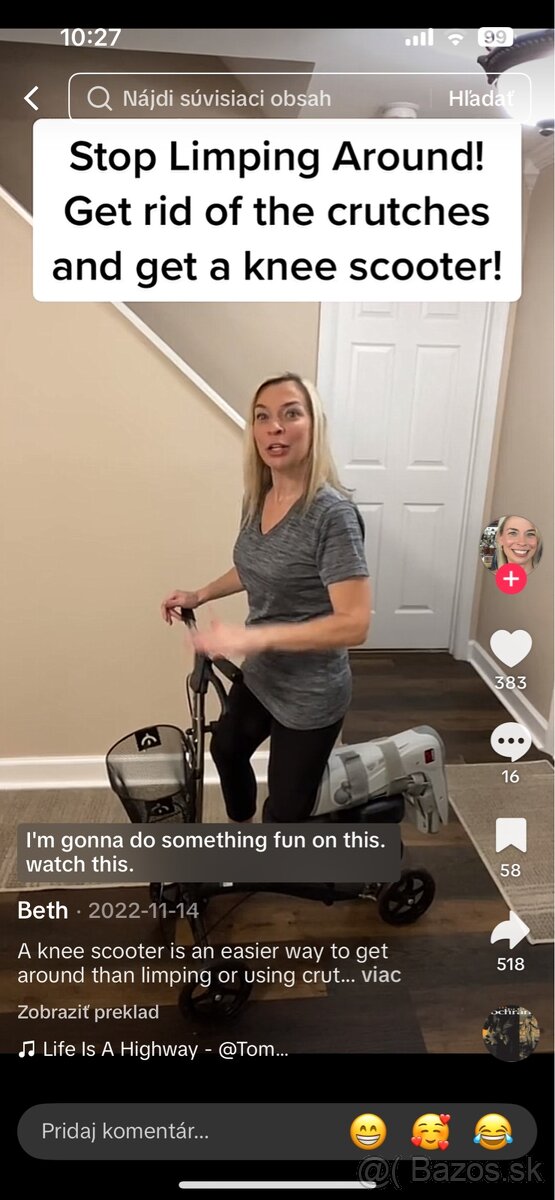 Kolenná kolobežka - 3