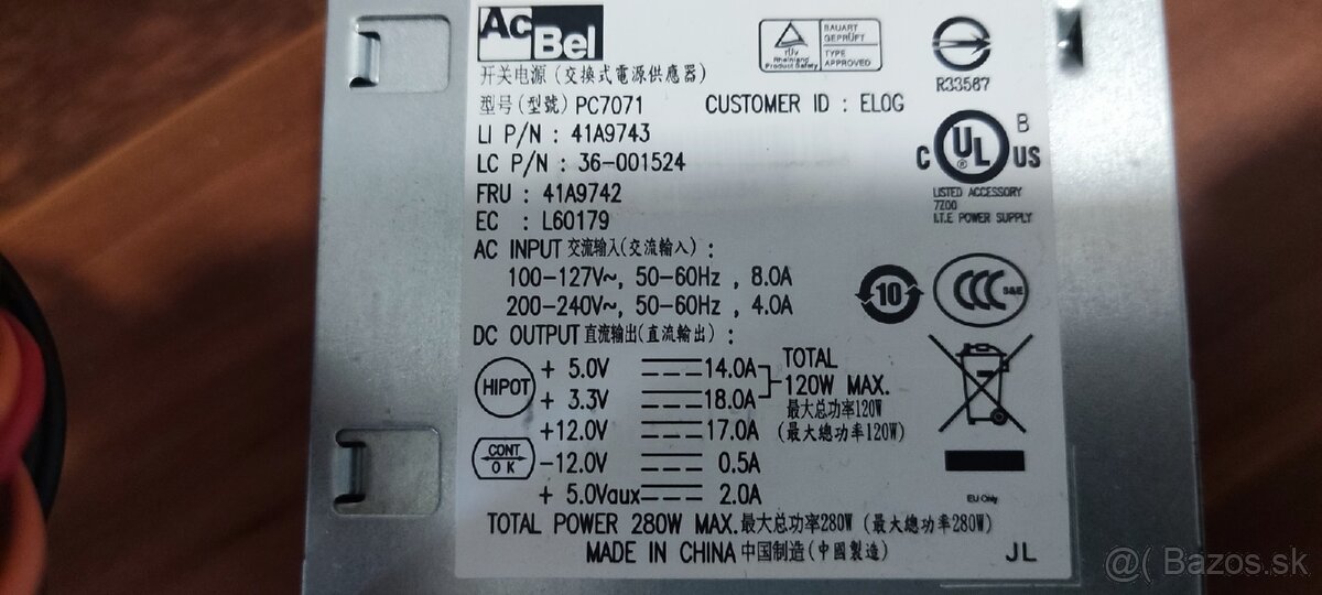 Zdroj z Lenovo servera - 3