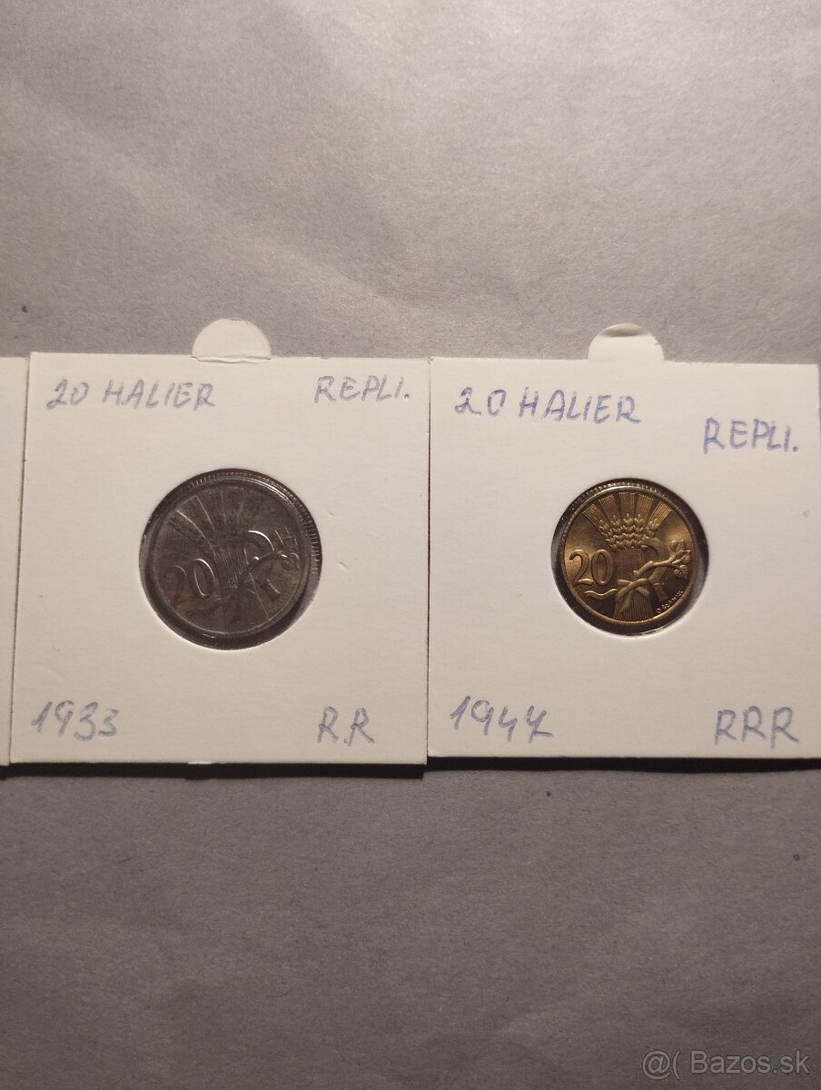 Repliky najvzácnejších ČS mincí - 3