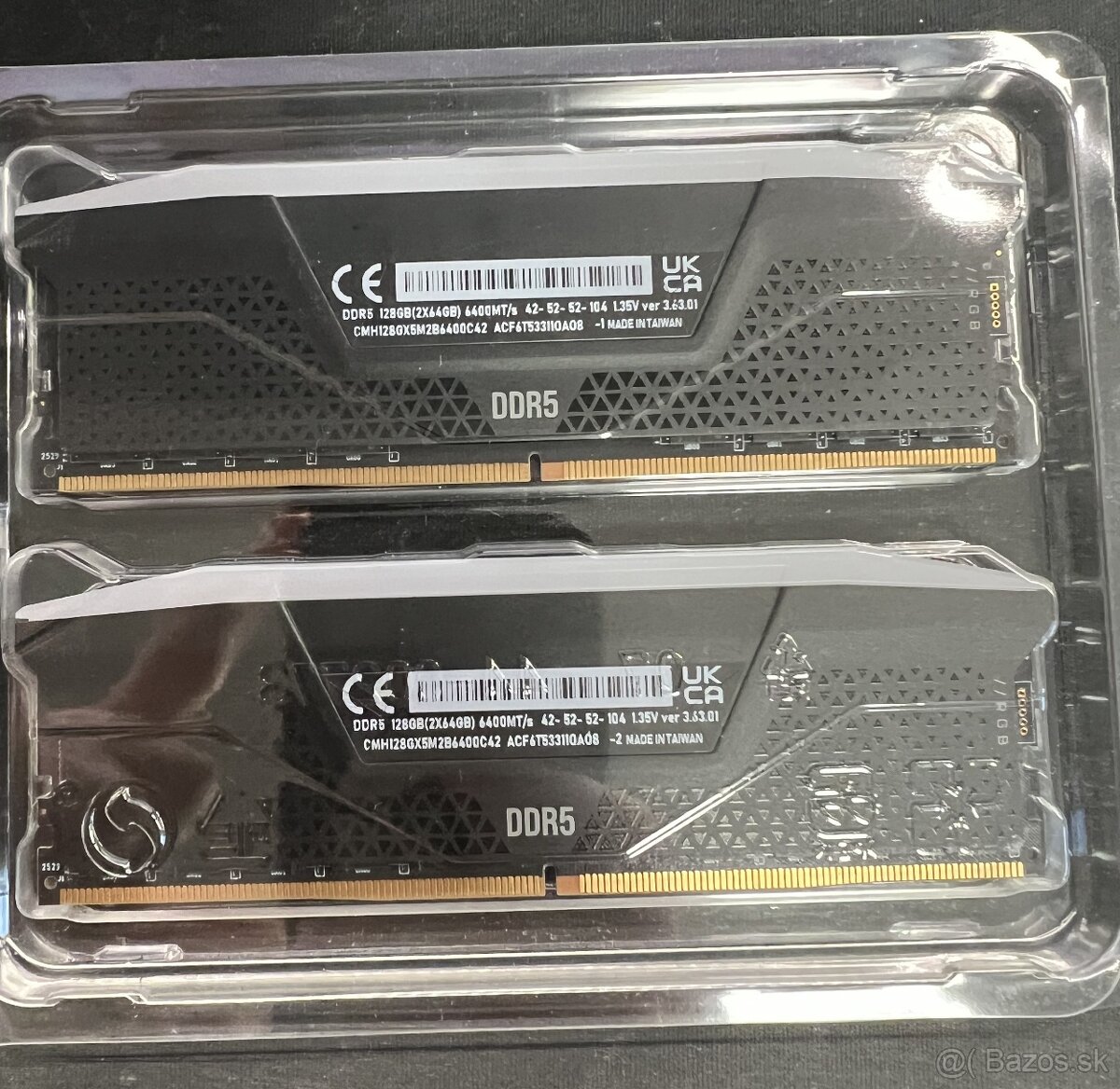 Corsair Vengeance RGB DDR5 128GB (2×64GB) 6400MHz CL42 –Nové - 3
