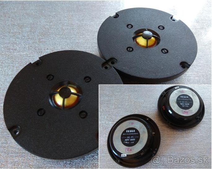 Nefunkčné zničené reproduktory Tesla, Videoton, Tonsil - 3