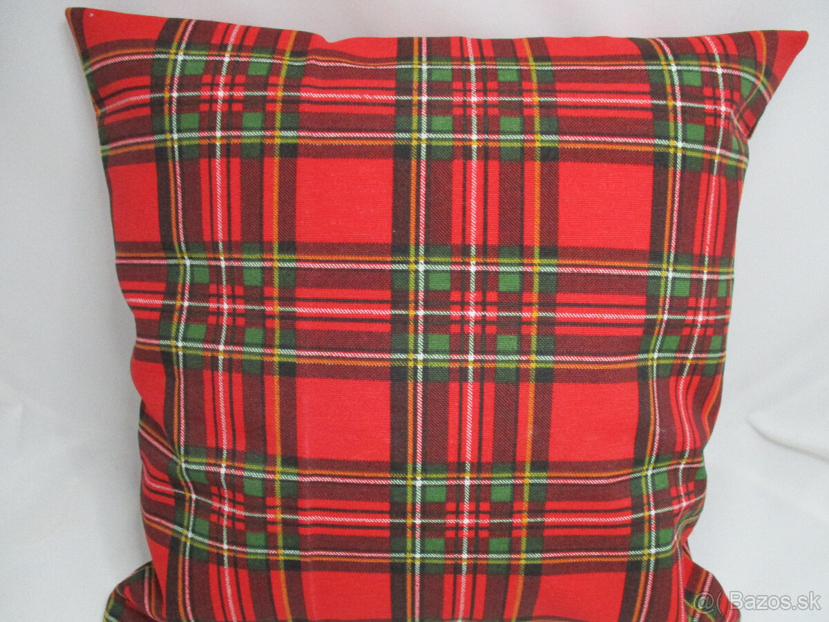 Obliečky a štóla vianočné káro - 3