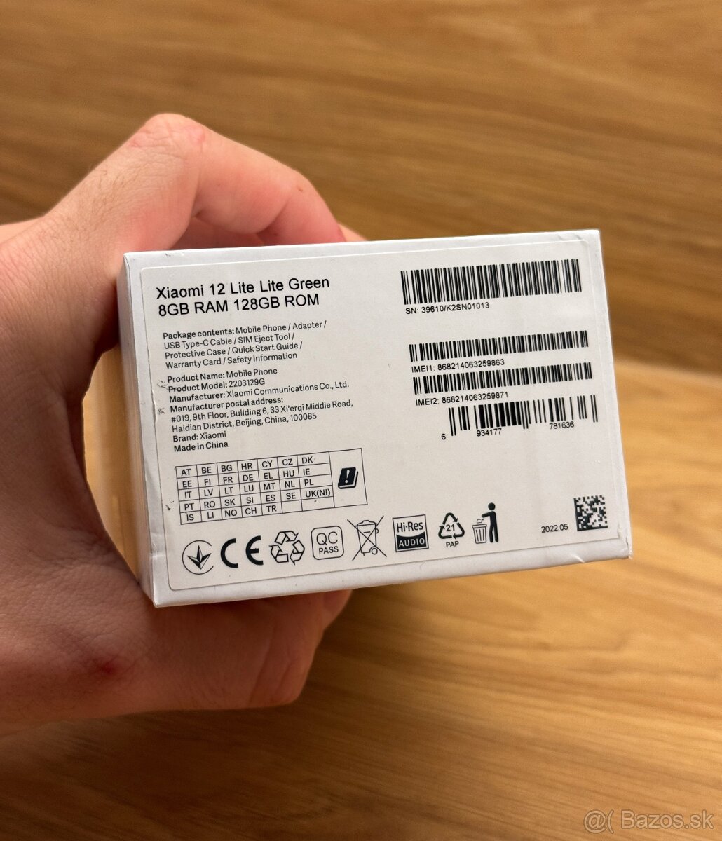 Xiaomi 12 Lite 8GB / 128GB Green - nerozbalený - 3