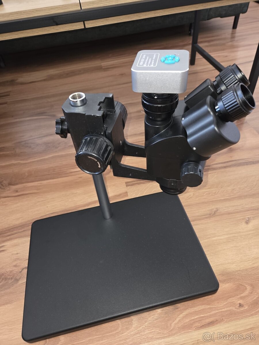 Simul-Focus 3.5X-90X Stereo Trinocular Microscope 48MP - 3