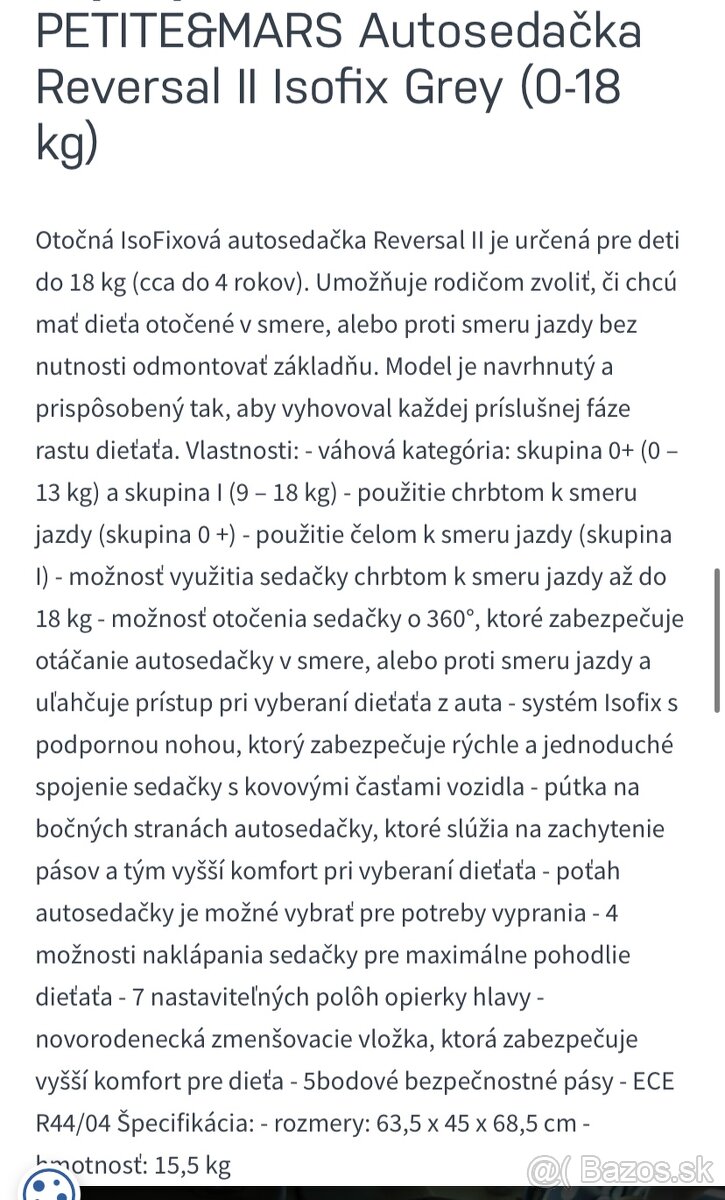 Autosedačka PETITE&MARS - 3