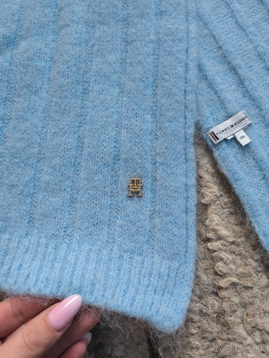 Dámsky šál Tommy Hilfiger - modrý - 3