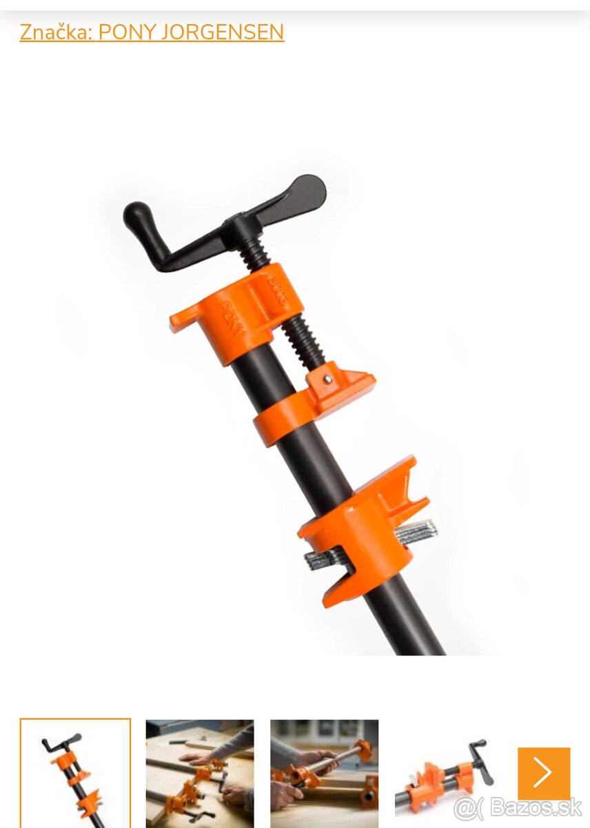 PONY JORGENSEN 4ks trúbková svorka 1500 mmm - 3