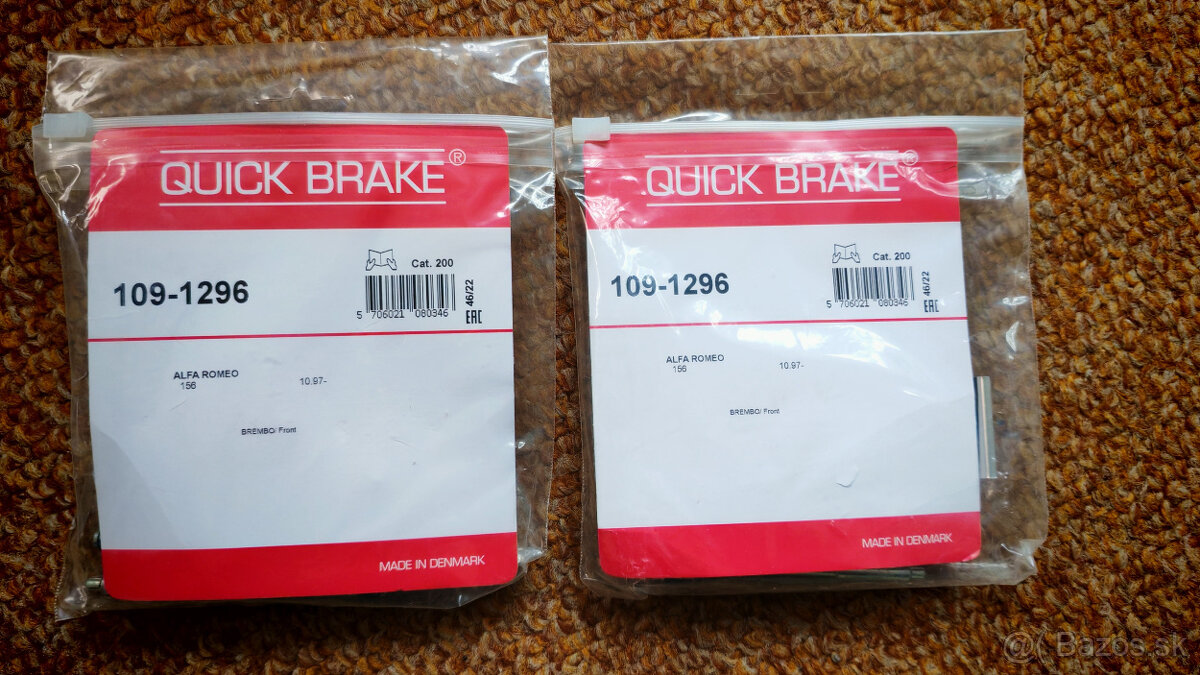 Predám brzdové platničky Peugeot 406 + montážnu sadu - 3