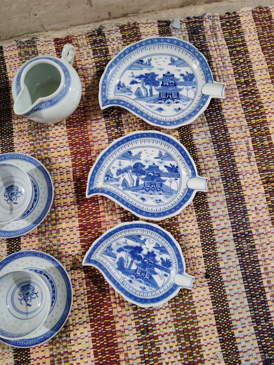 Čínsky ryžový porcelán 18ks - 3