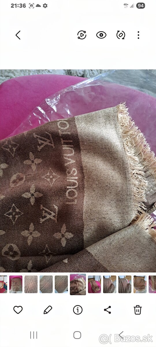 Obrovsky sal , satka, pled Louis vuitton - 3