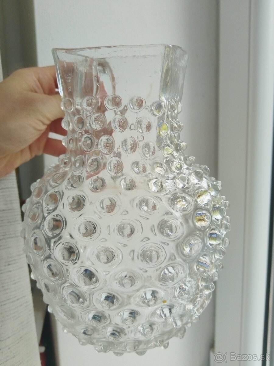 Starožitný sklený džbán - 3