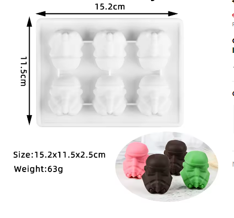 Silikónové formy STAR WARS 3ks - 3