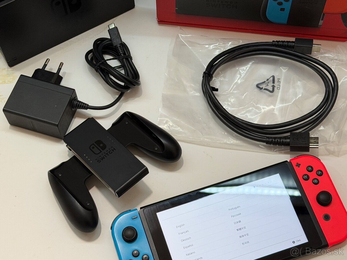 Nintendo switch Lcd 32g+ Pekný stav komplet, záruka - 3