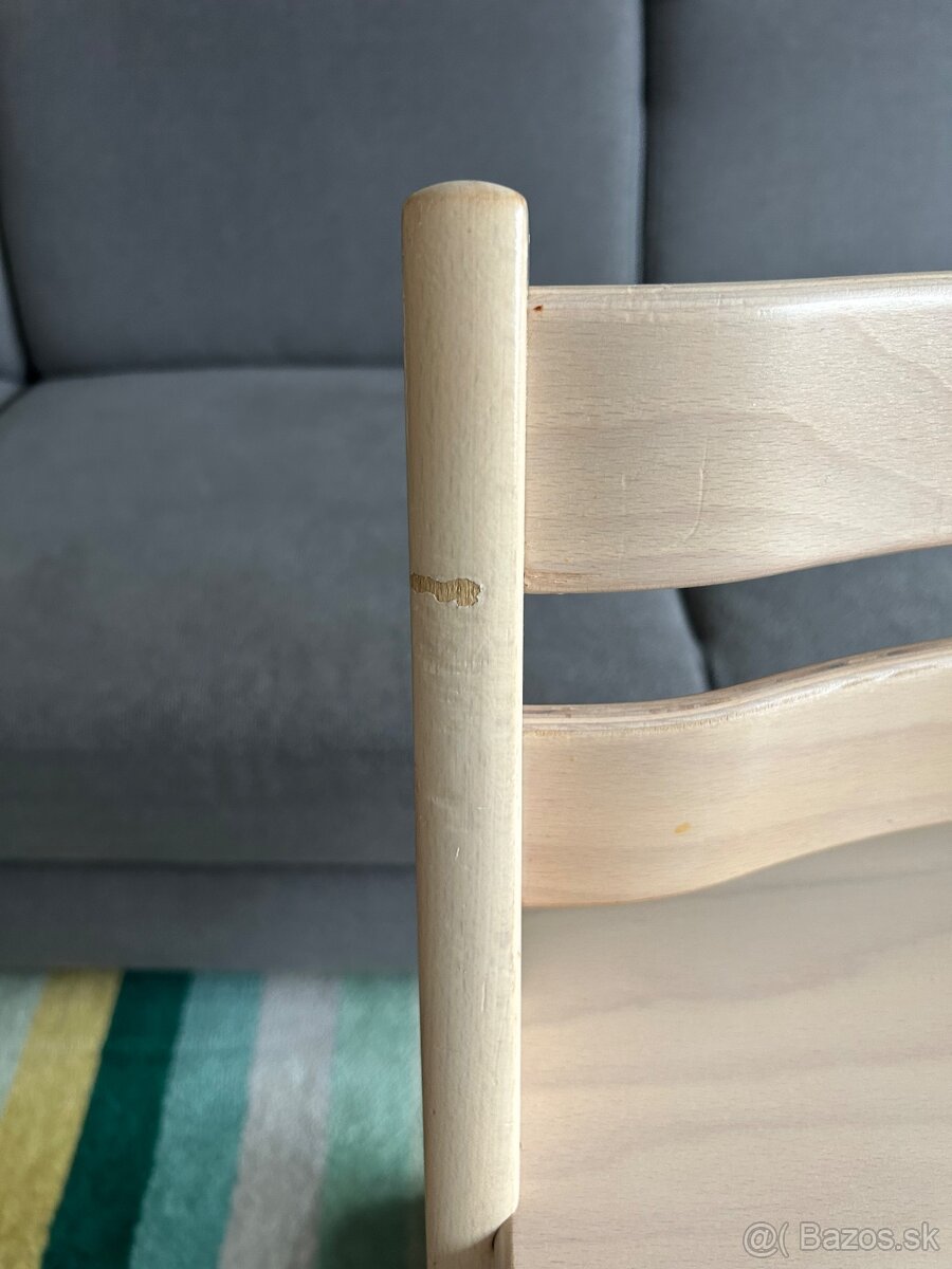 Stokke Tripp Trapp stolička - farba Whitewash + baby set - 3