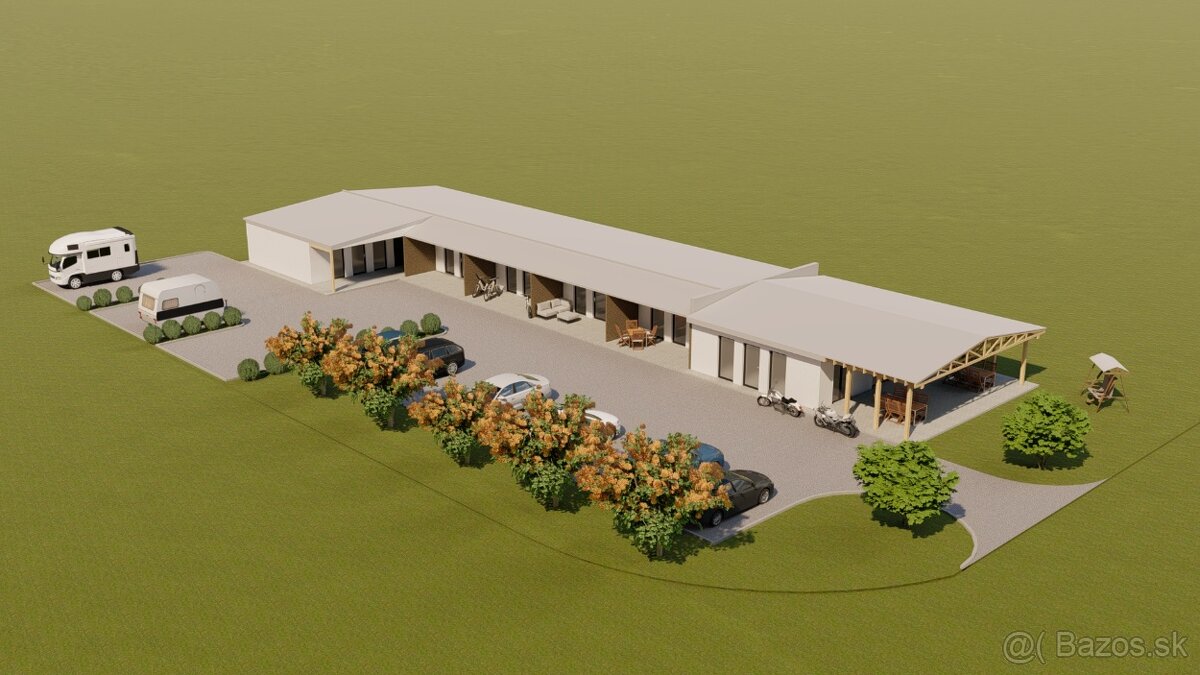 Pozemok s projektom a stavebným povolením na výstavbu ubytov - 3