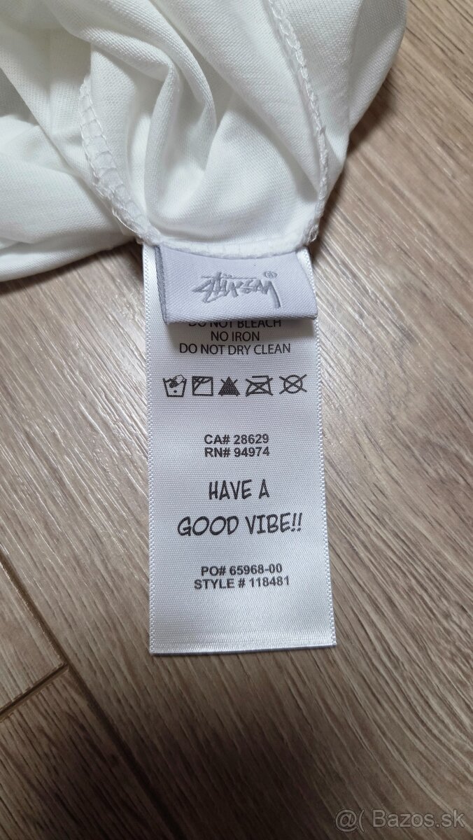 Stüssy Fuzzy Dice Tee white/white - 3