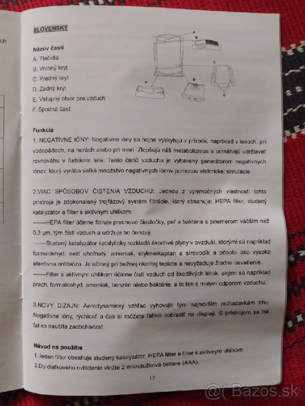 Predám čističku s ionizátorom vzduchu - 3