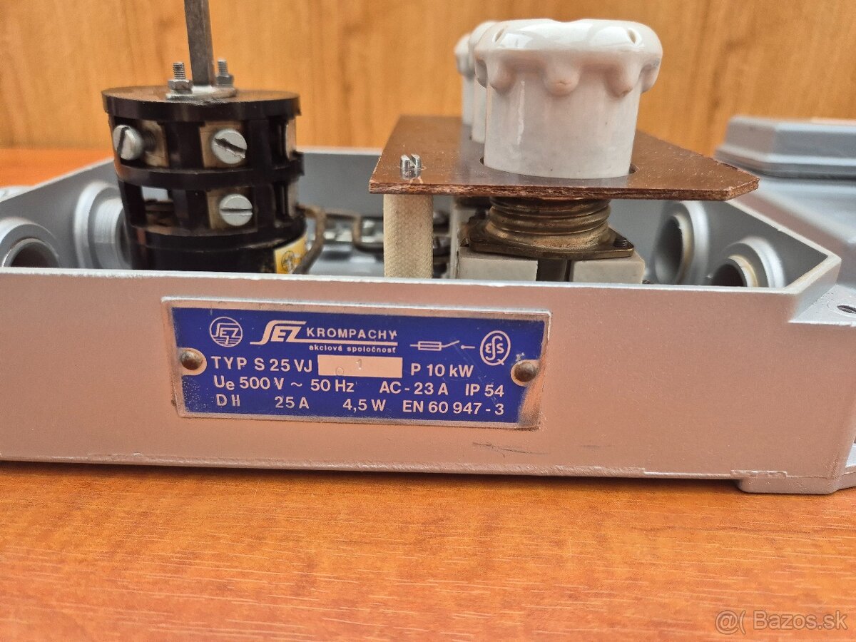Vačkový spínač, vypínač, prepínač, S25V - 3