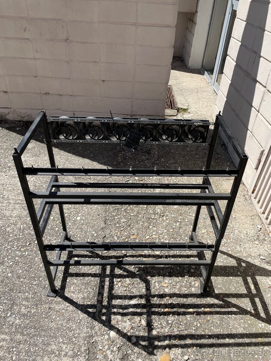 Oceľová stohovateľná konštrukciu na AI rig, GPU mining rig - 3