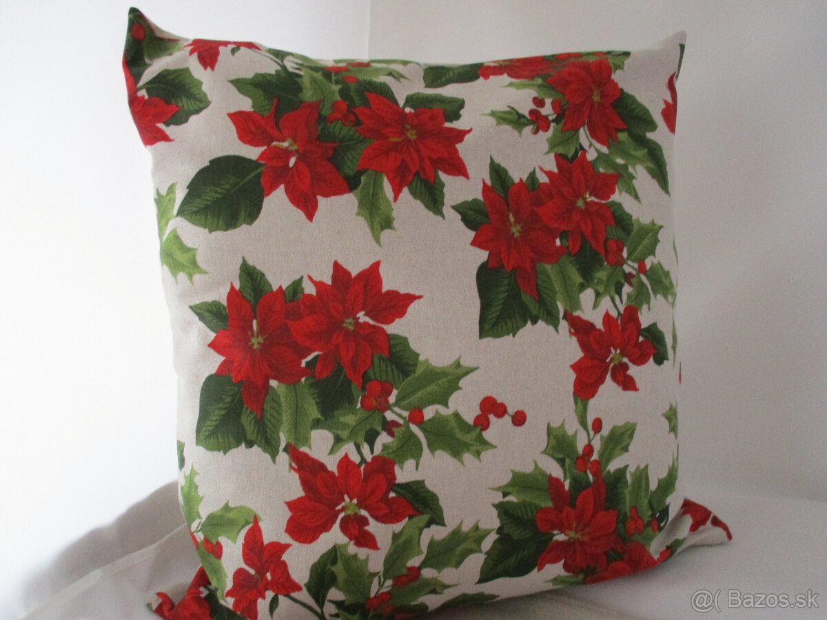 Obliečka vianočná ruža,50x50cm - 3
