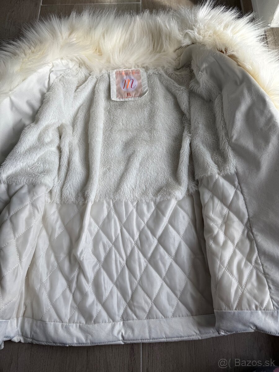 Biela dámska bunda - 3