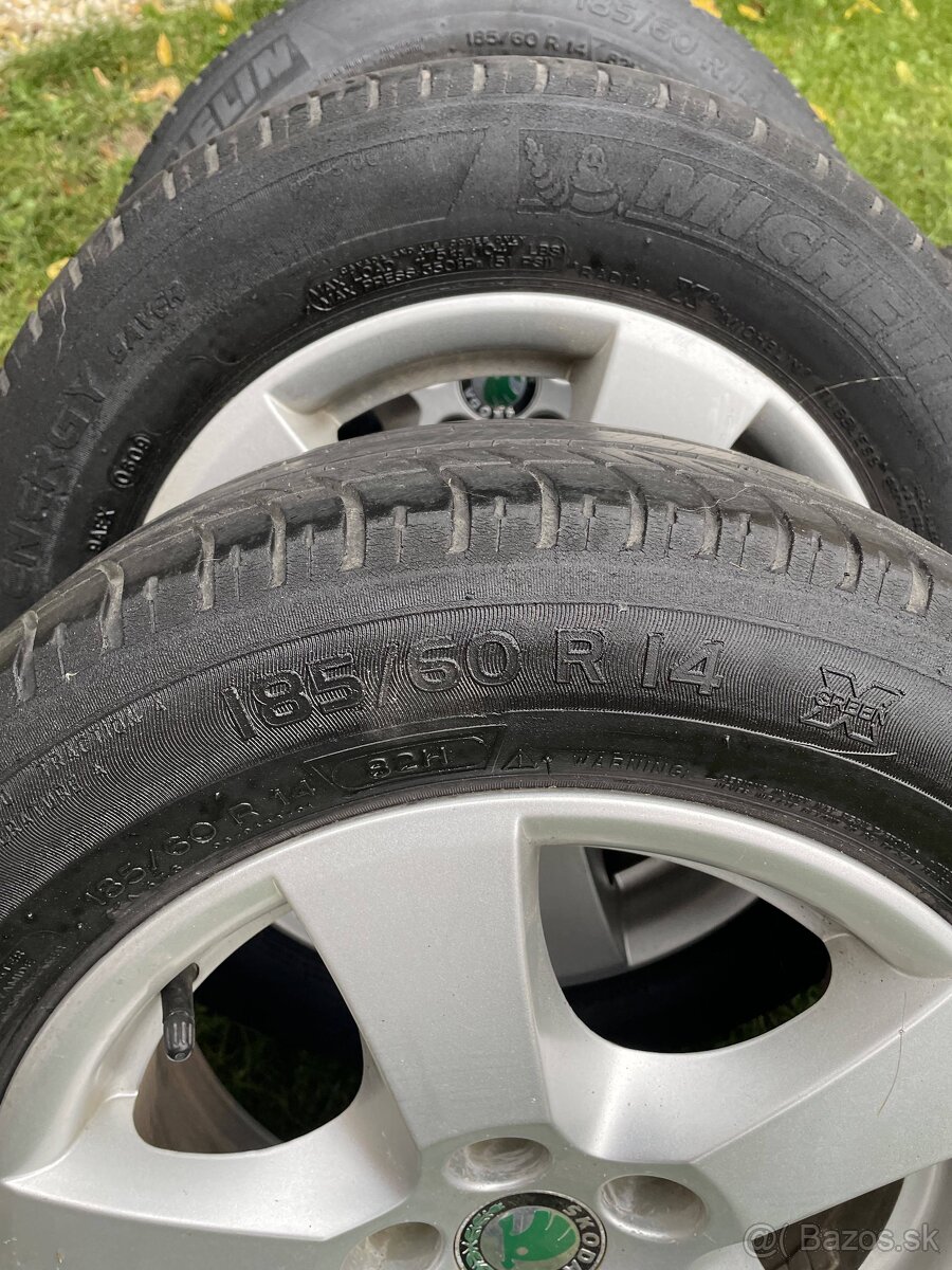 Orig. Alu disky 14 5x100 Fabia Roomster , leon ,Ibiza - 3