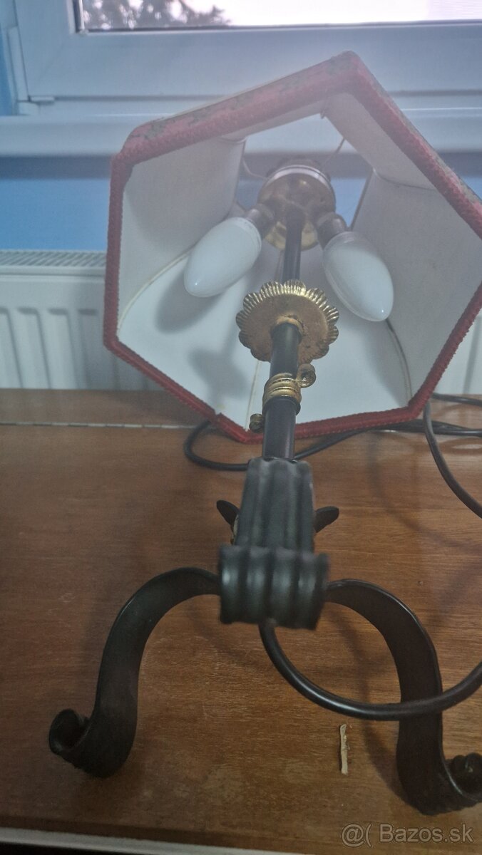 stojanová lampa s látkovým cylindrom - 3