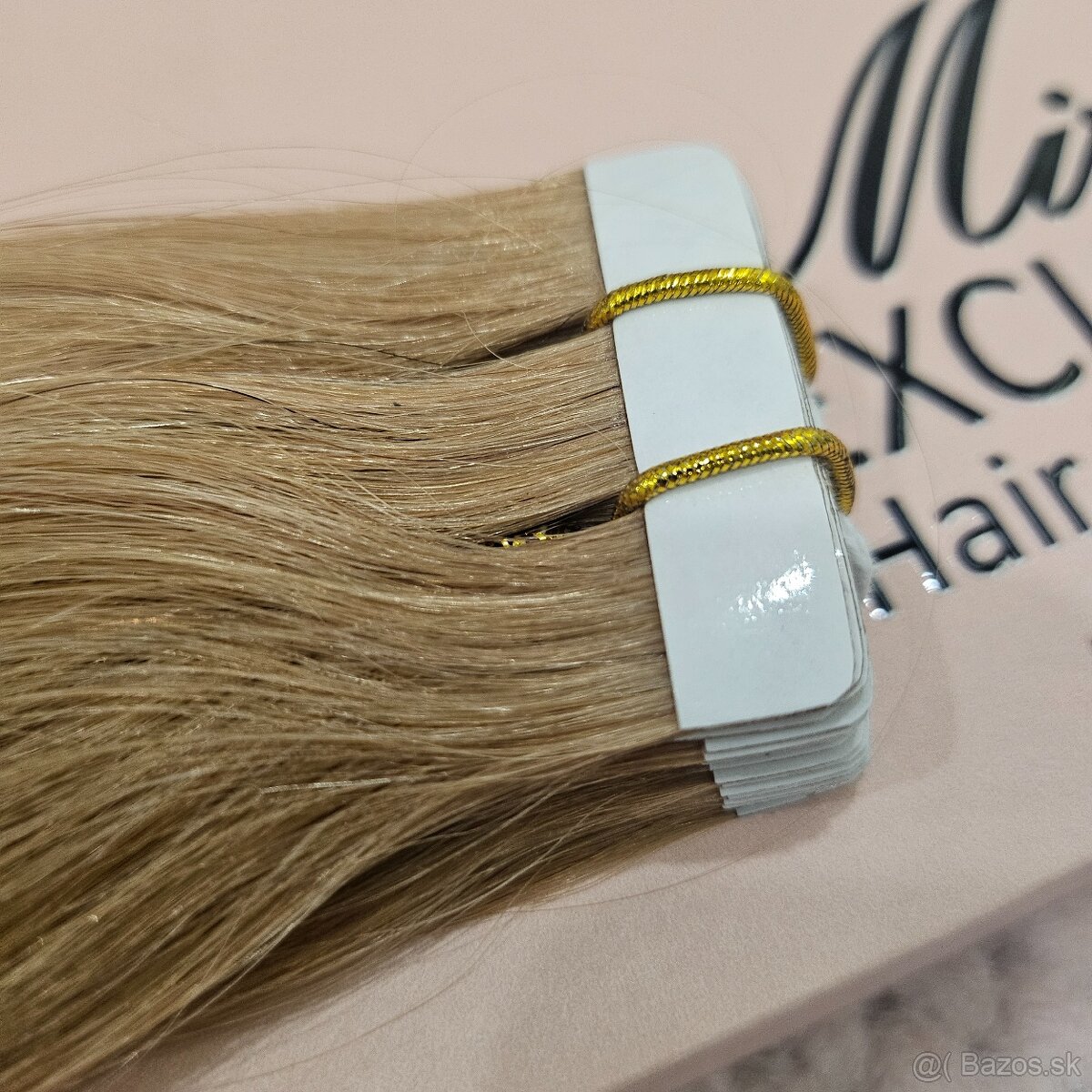 🖤 Tape-in predĺženie vlasov #27 – Medová blond - 3